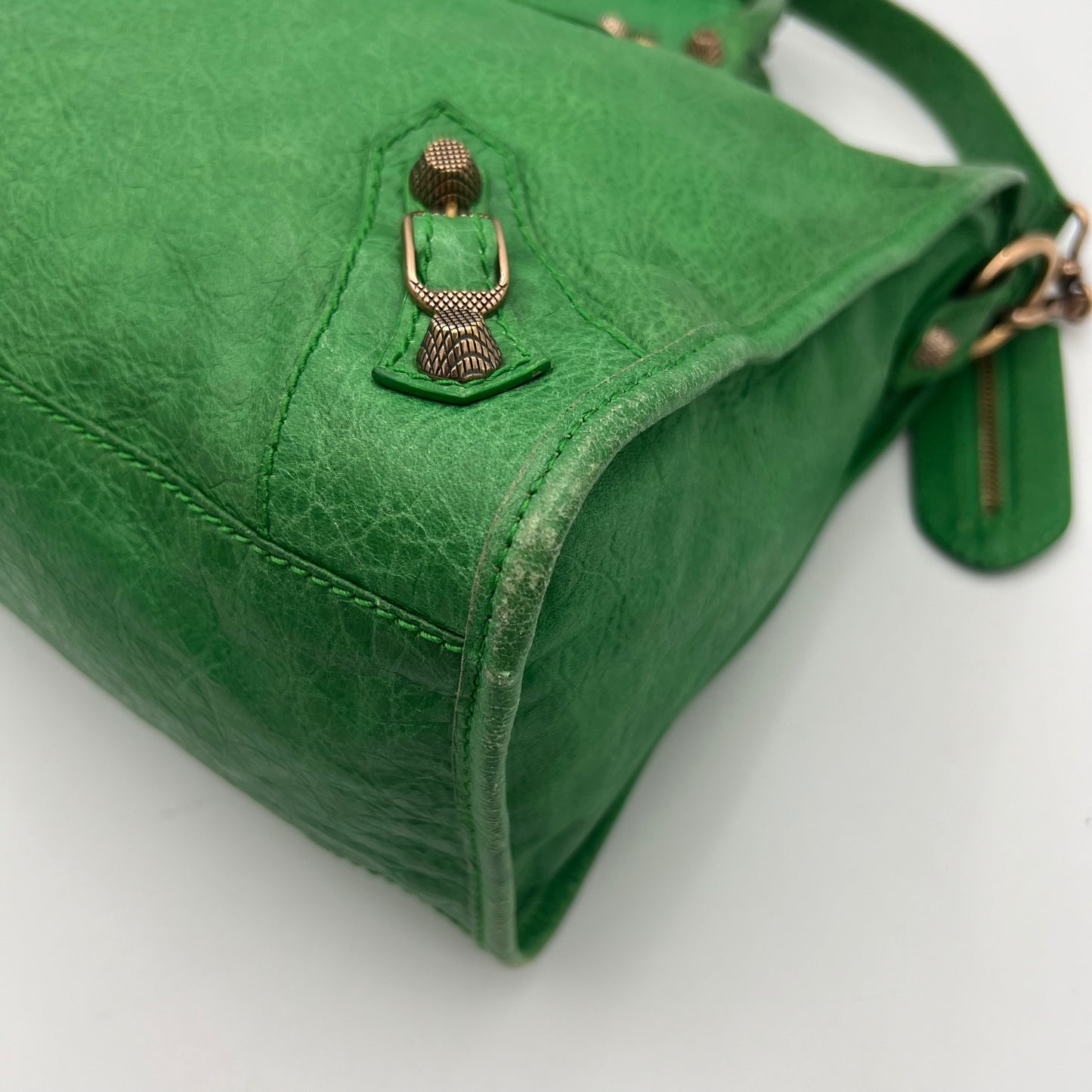 Balenciaga Green Leather Giant 12 City Bag RGHW