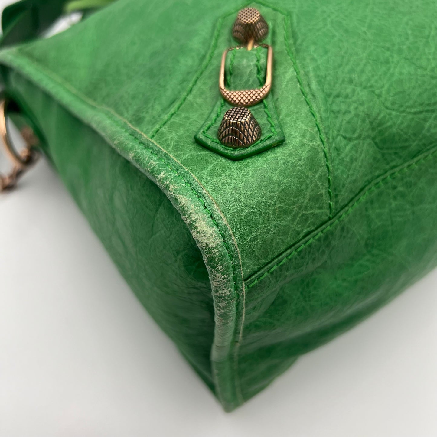 Balenciaga Green Leather Giant 12 City Bag RGHW