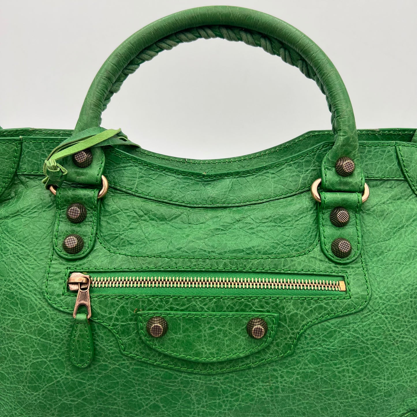 Balenciaga Green Leather Giant 12 City Bag RGHW