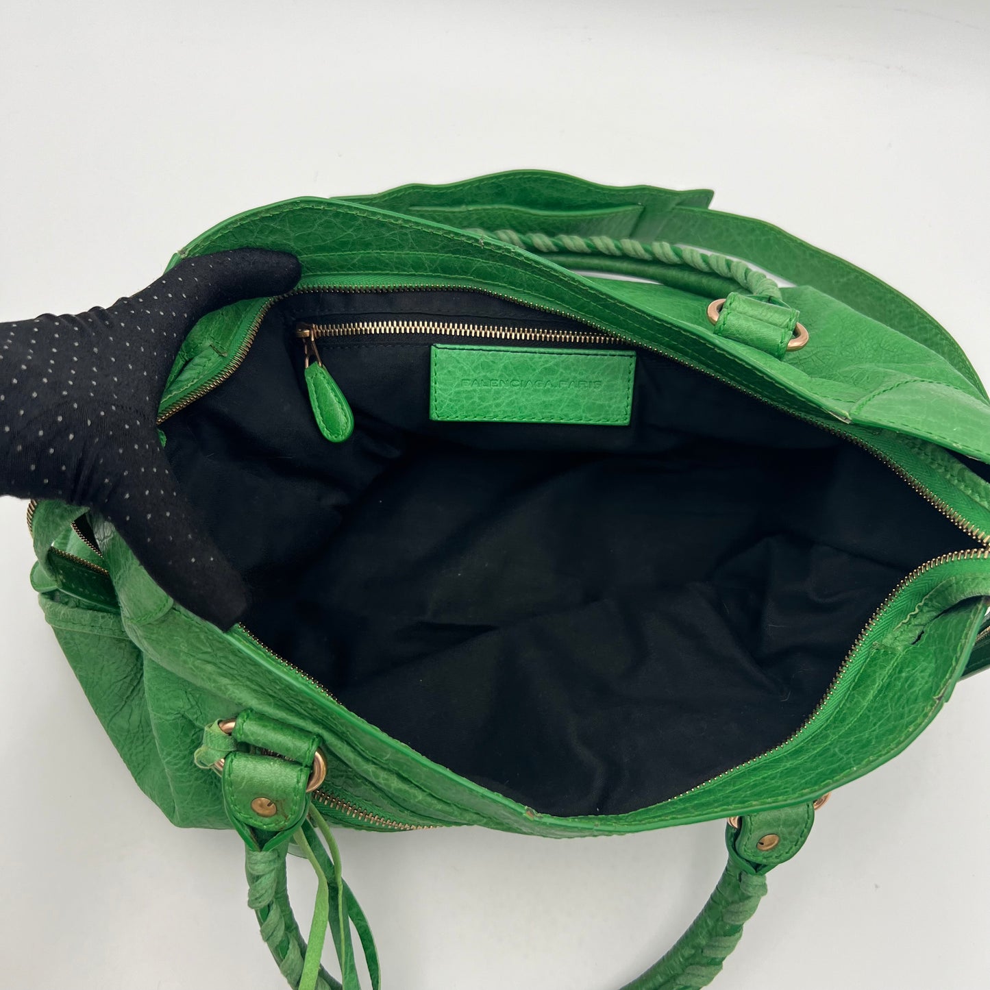 Balenciaga Green Leather Giant 12 City Bag RGHW