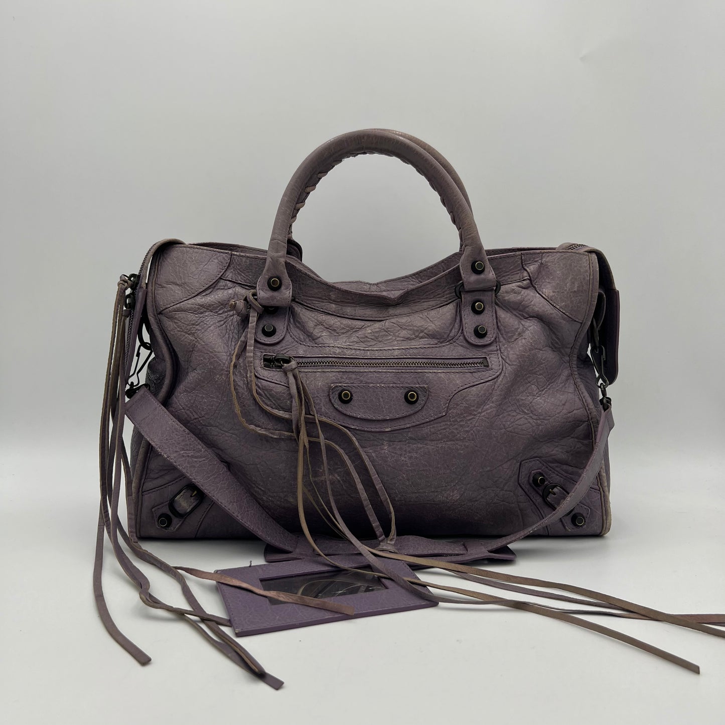 Balenciaga Indigo Lilac Leather Classic City