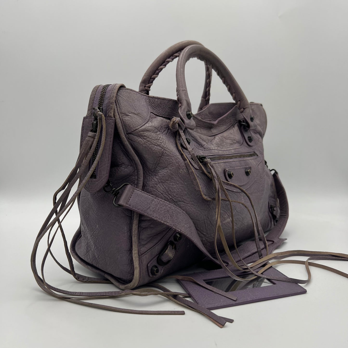 Balenciaga Indigo Lilac Leather Classic City