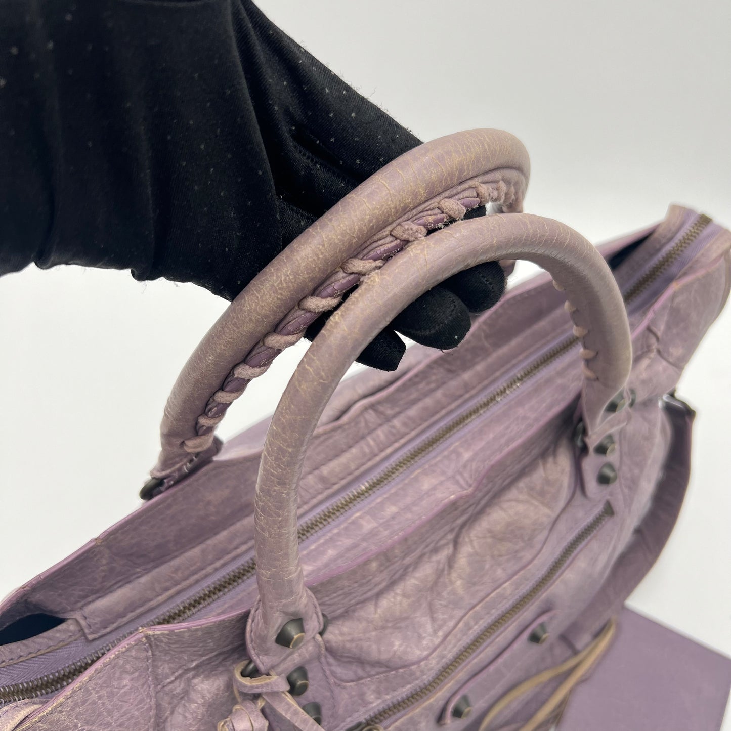 Balenciaga Indigo Lilac Leather Classic City