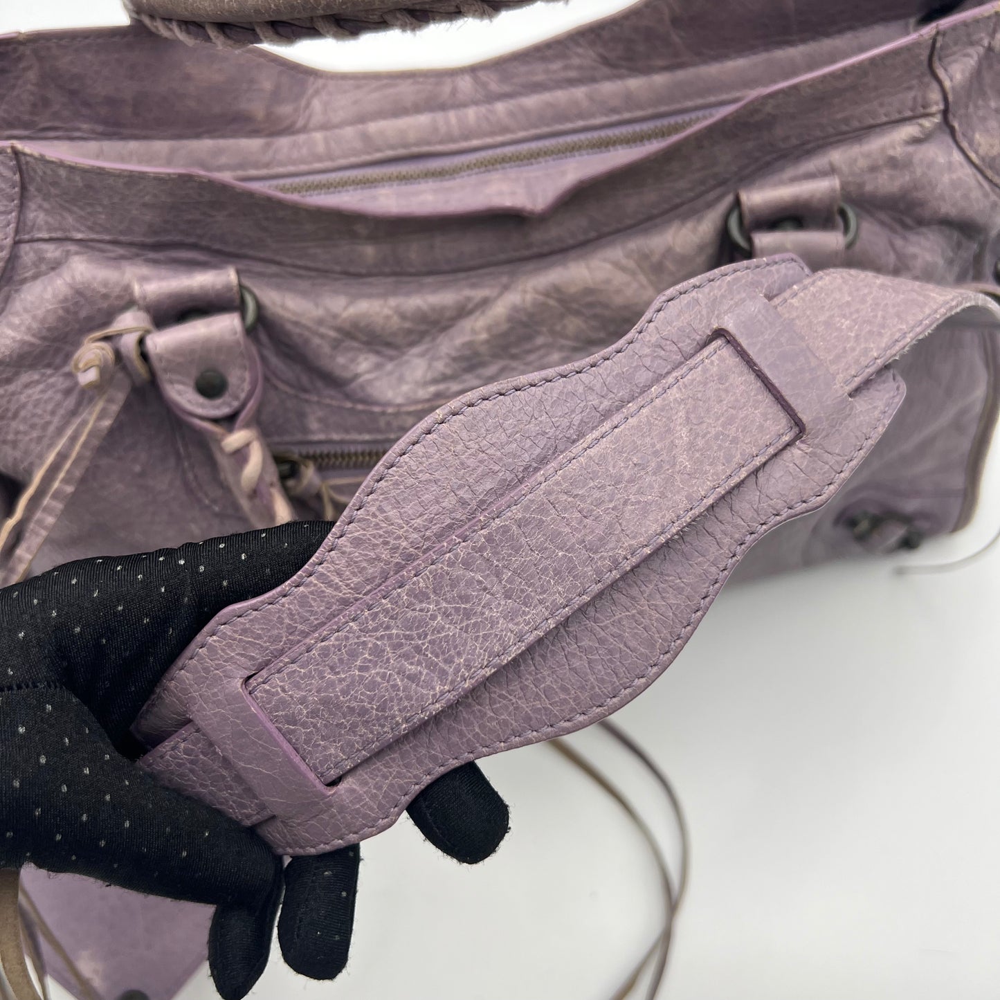 Balenciaga Indigo Lilac Leather Classic City