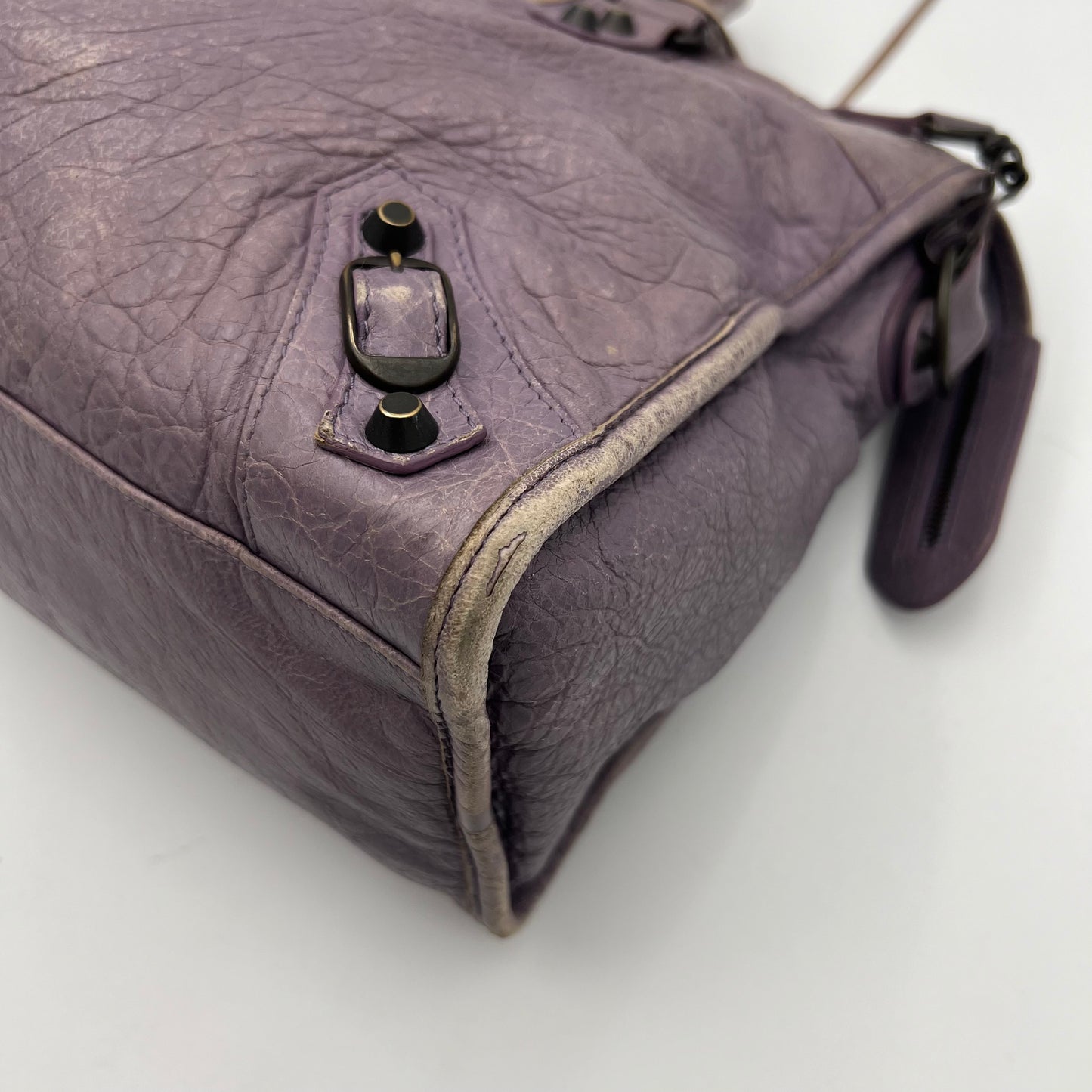 Balenciaga Indigo Lilac Leather Classic City
