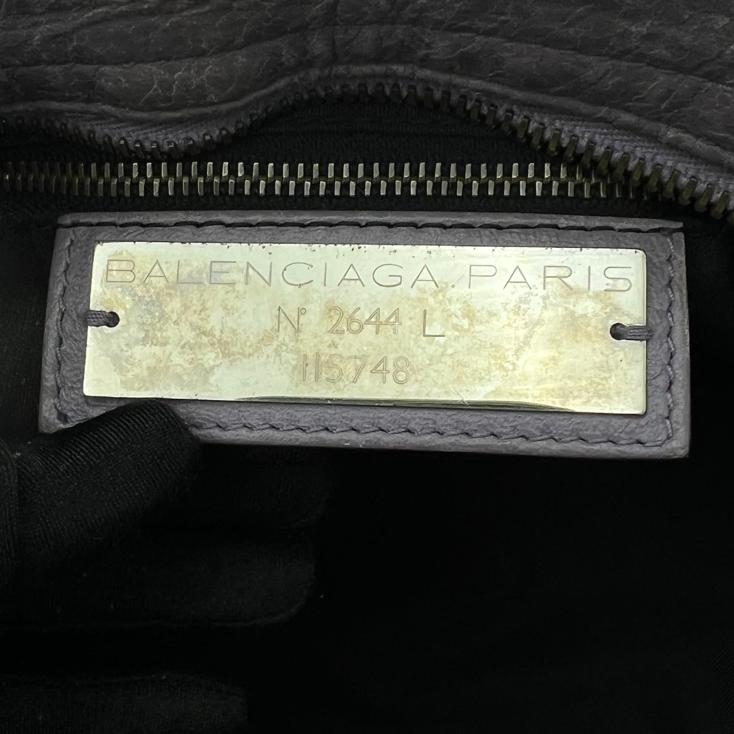 Balenciaga Indigo Lilac Leather Classic City