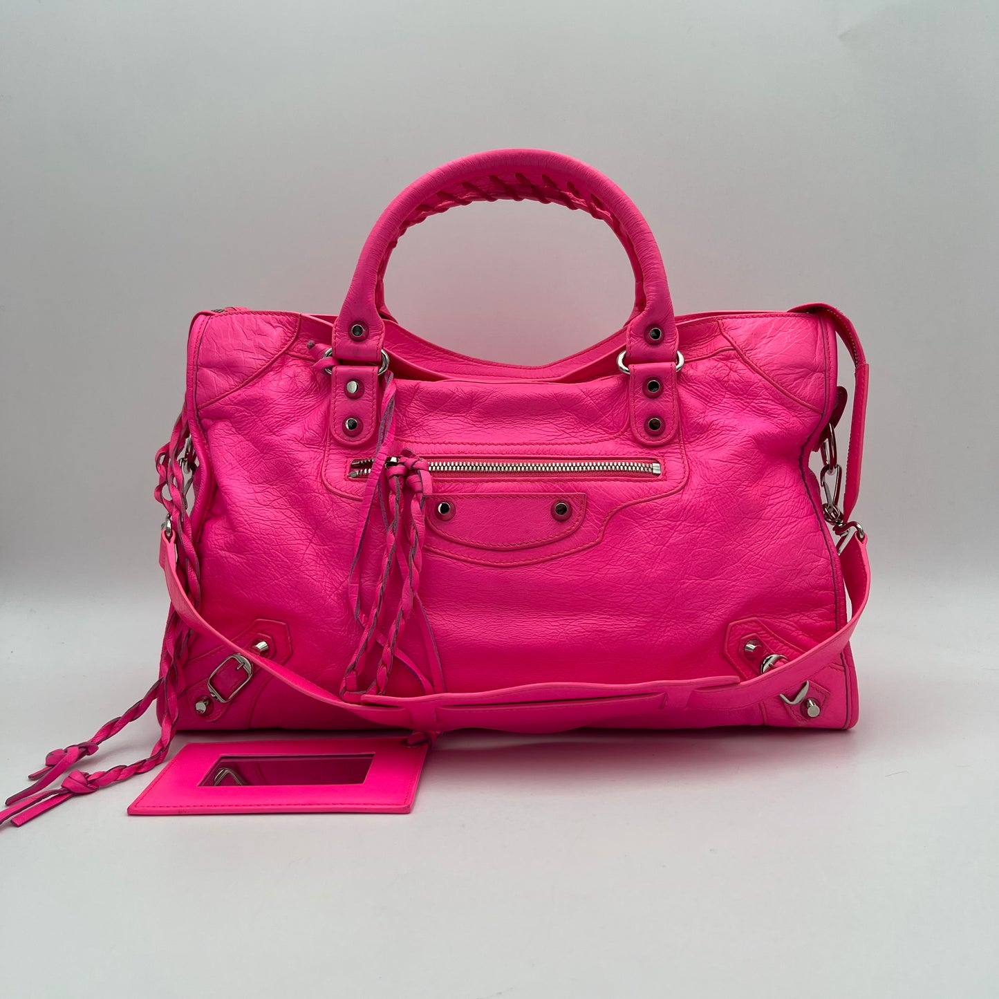 Balenciaga Bright Pink Classic City SHW