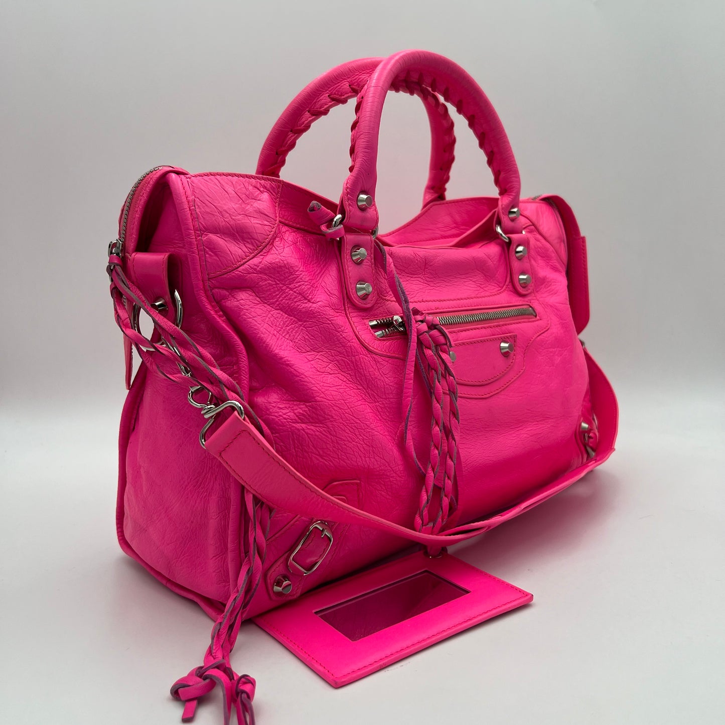Balenciaga Bright Pink Classic City SHW