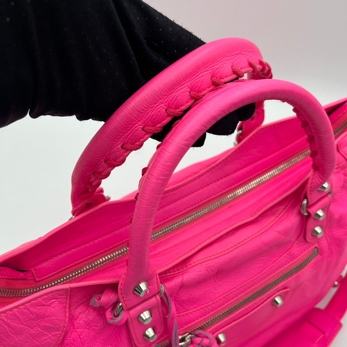 Balenciaga Bright Pink Classic City SHW