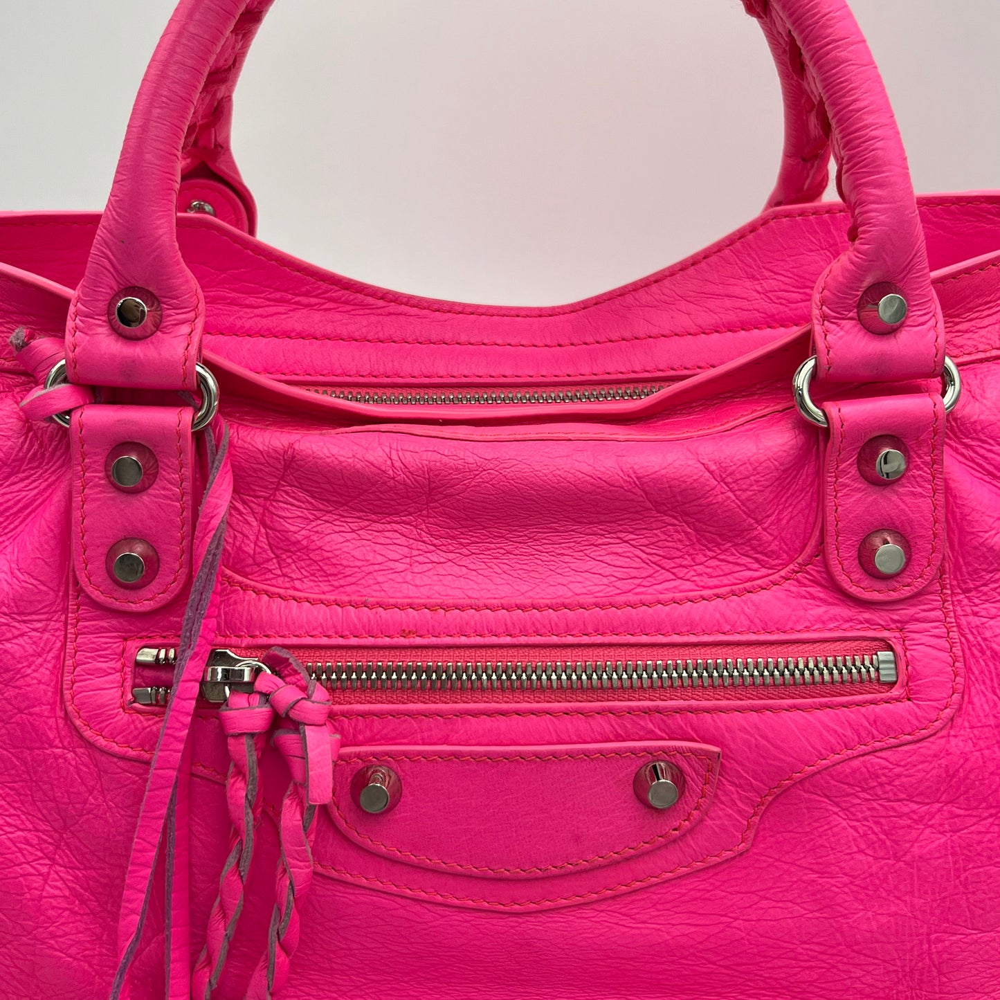 Balenciaga Bright Pink Classic City SHW
