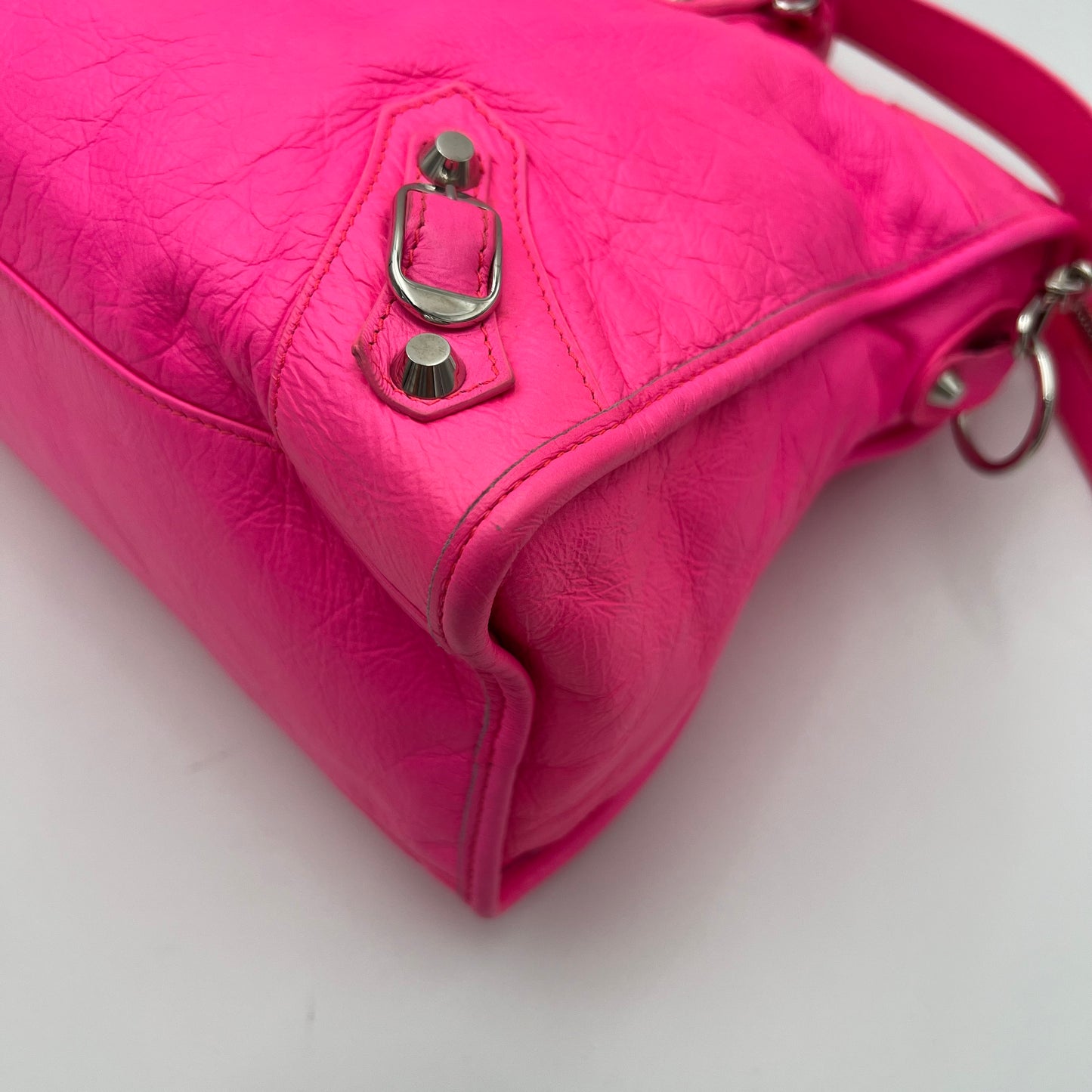 Balenciaga Bright Pink Classic City SHW