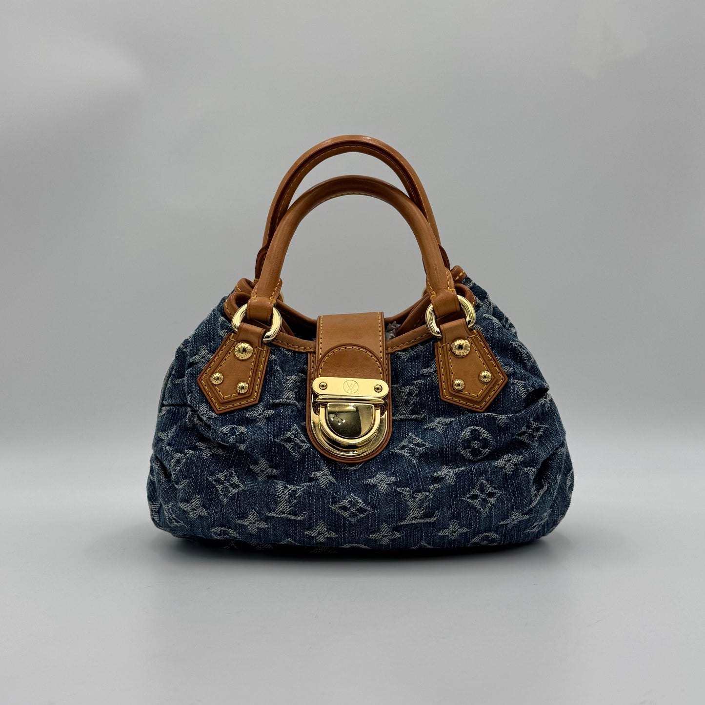 Louis Vuitton Blue Monogram Denim Pleaty Bag