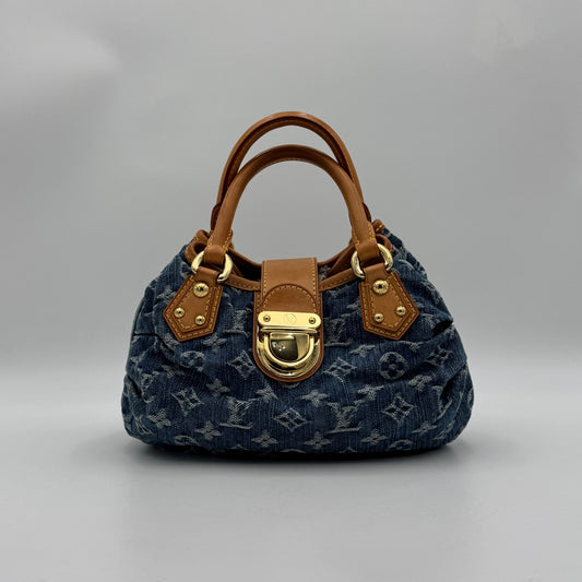 Louis Vuitton Blue Monogram Denim Pleaty Bag