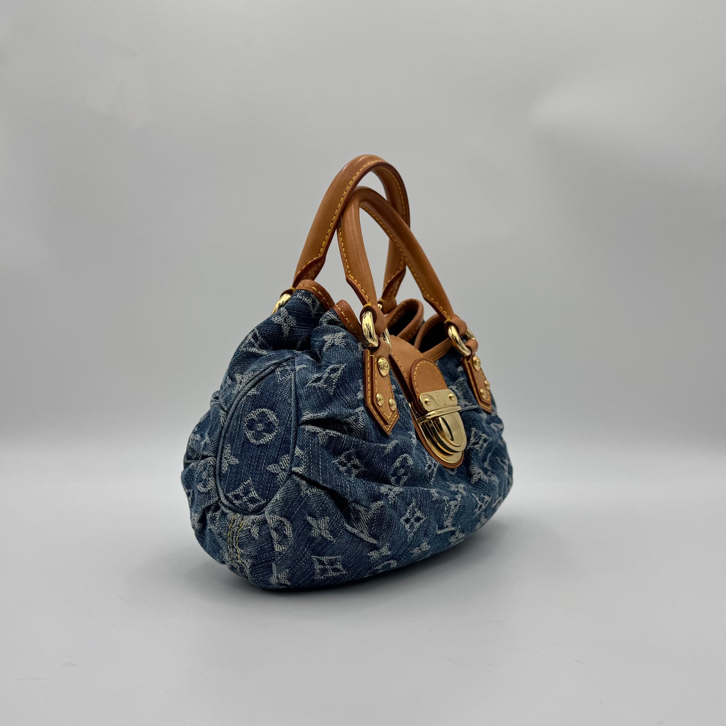 Louis Vuitton Blue Monogram Denim Pleaty Bag
