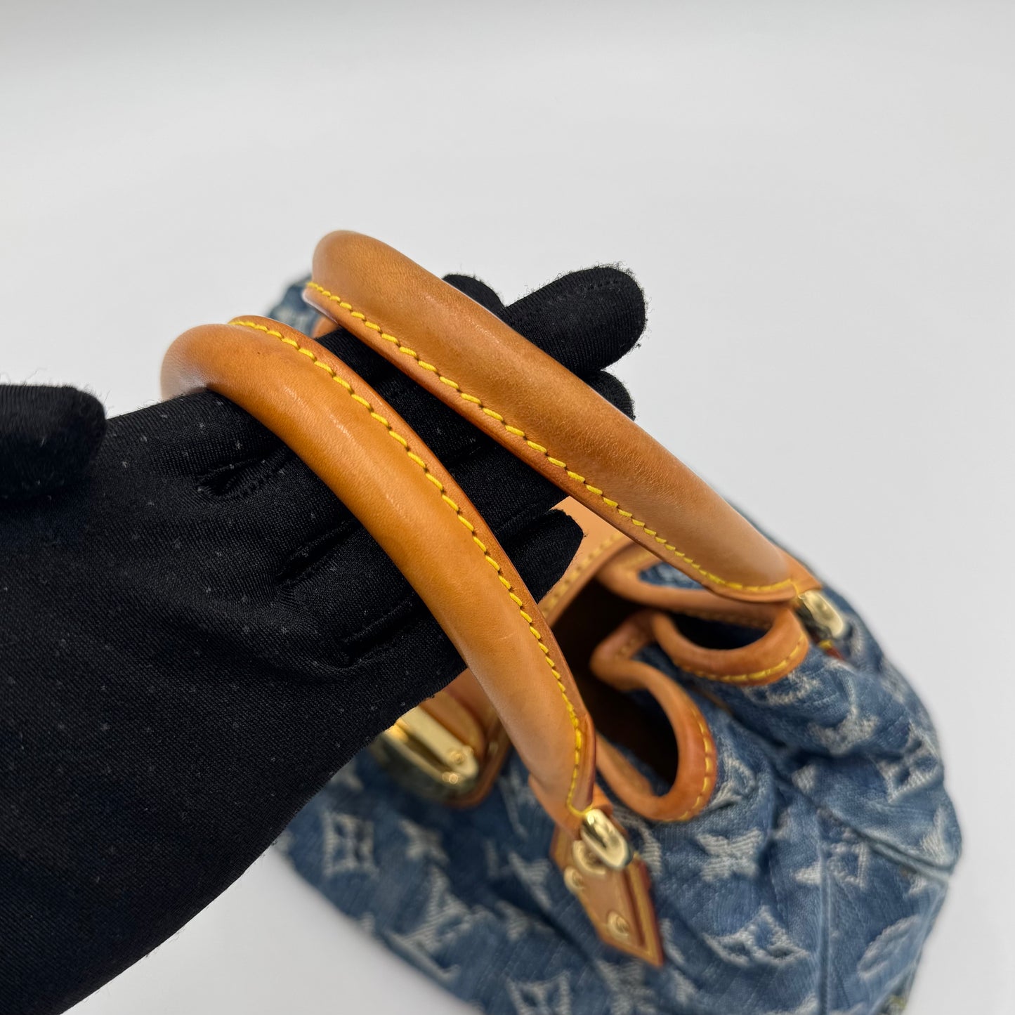 Louis Vuitton Blue Monogram Denim Pleaty Bag