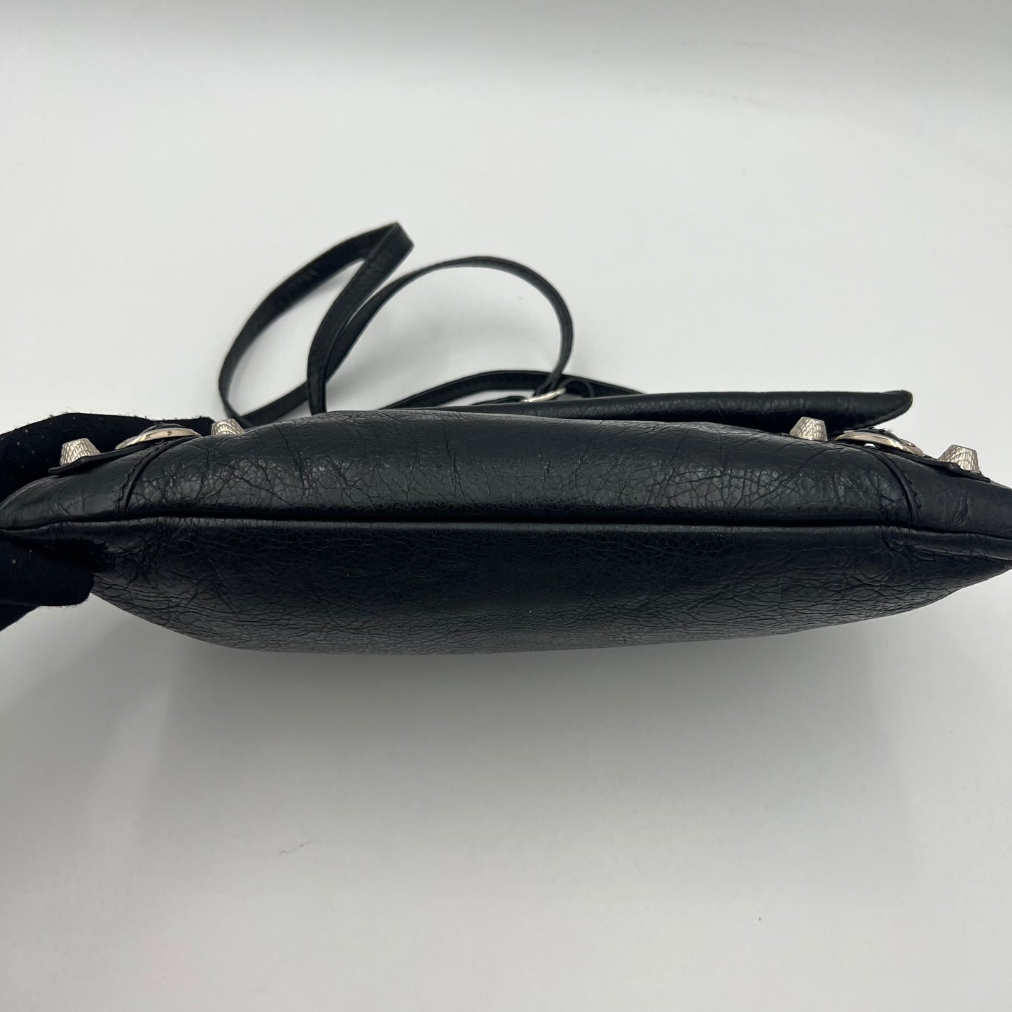Balenciaga Black Lambskin Leather Giant 12 Envelope Clutch