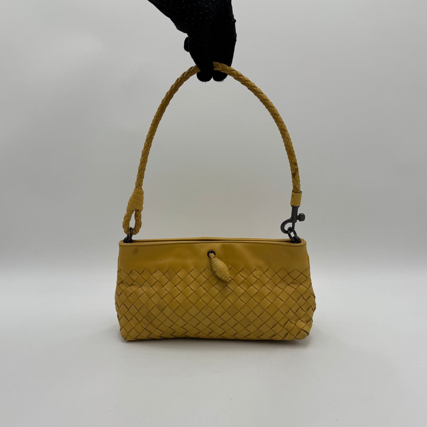 Bottega Veneta Yellow Intrecciato Pochette