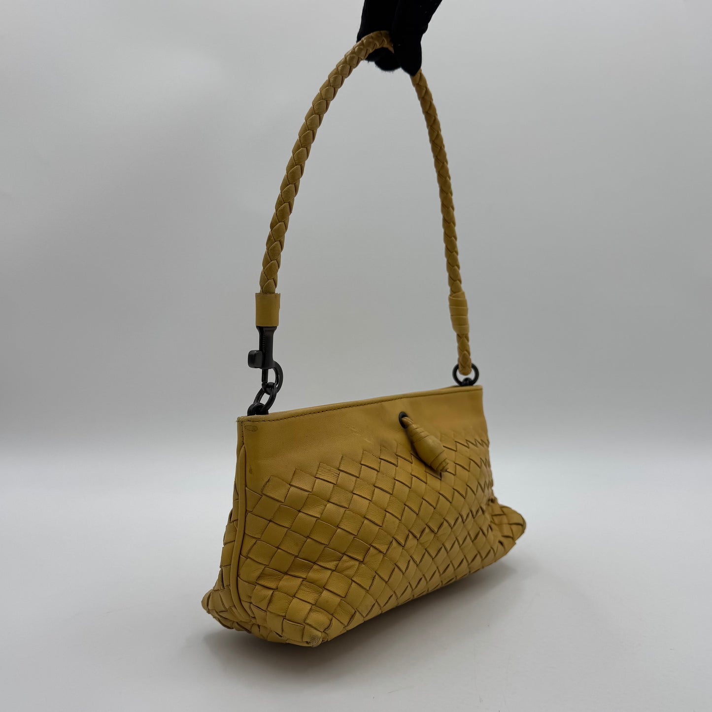 Bottega Veneta Yellow Intrecciato Pochette