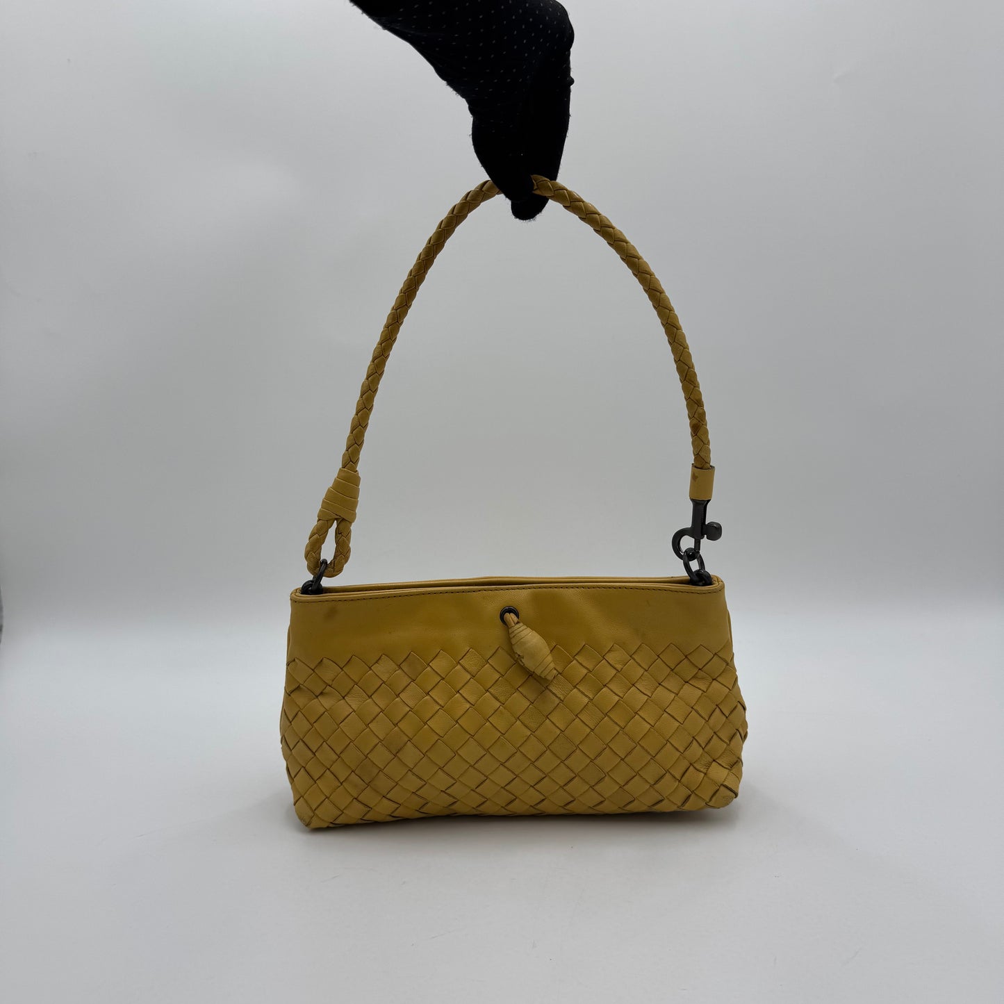 Bottega Veneta Yellow Intrecciato Pochette