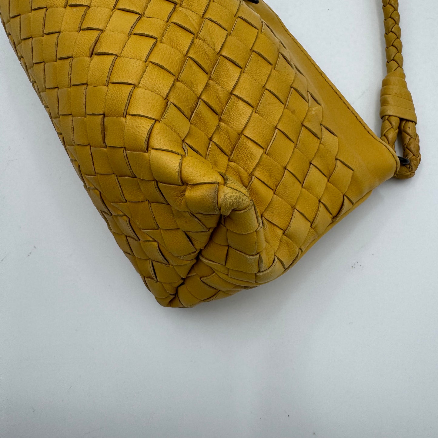 Bottega Veneta Yellow Intrecciato Pochette