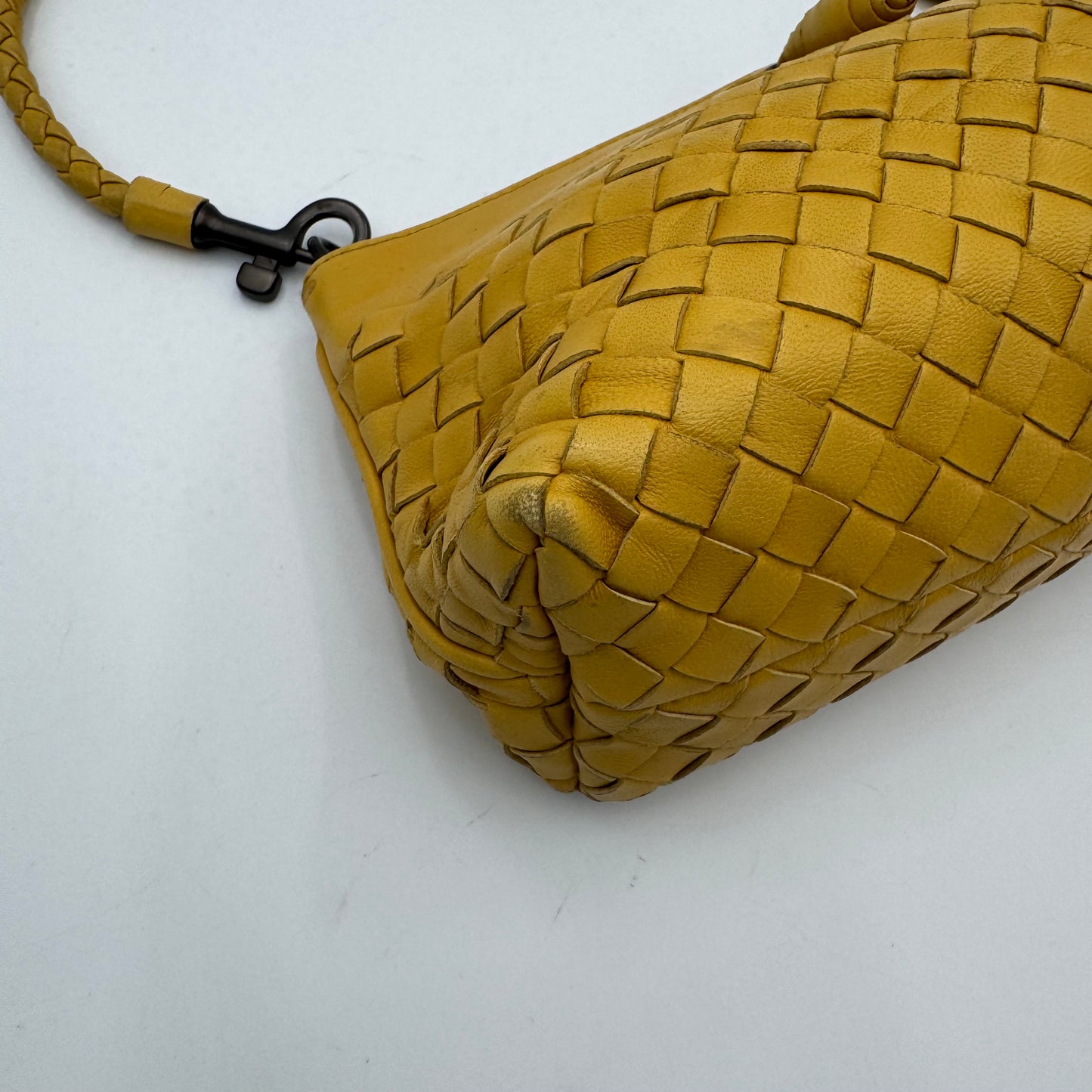 Bottega Veneta Yellow Intrecciato Pochette