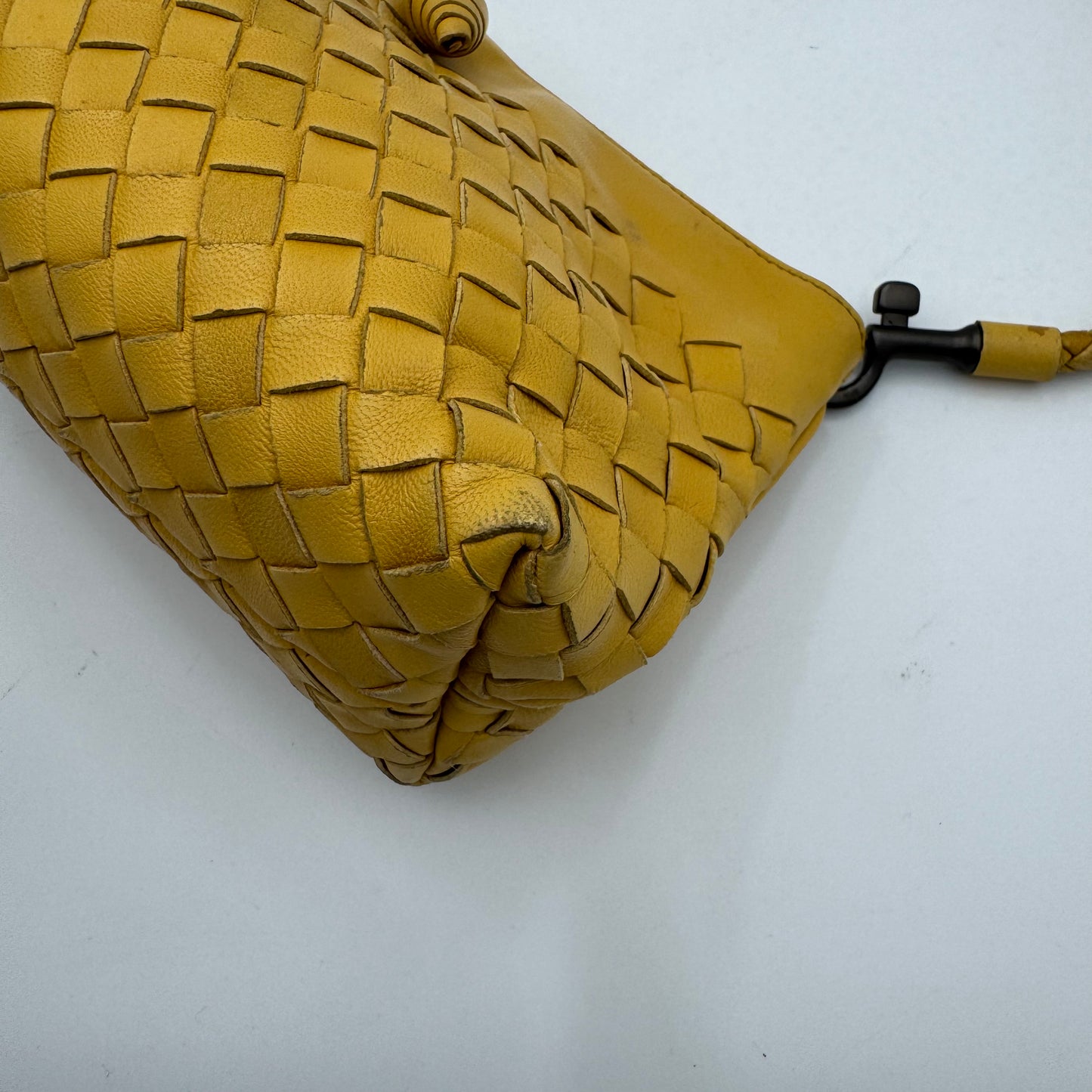 Bottega Veneta Yellow Intrecciato Pochette