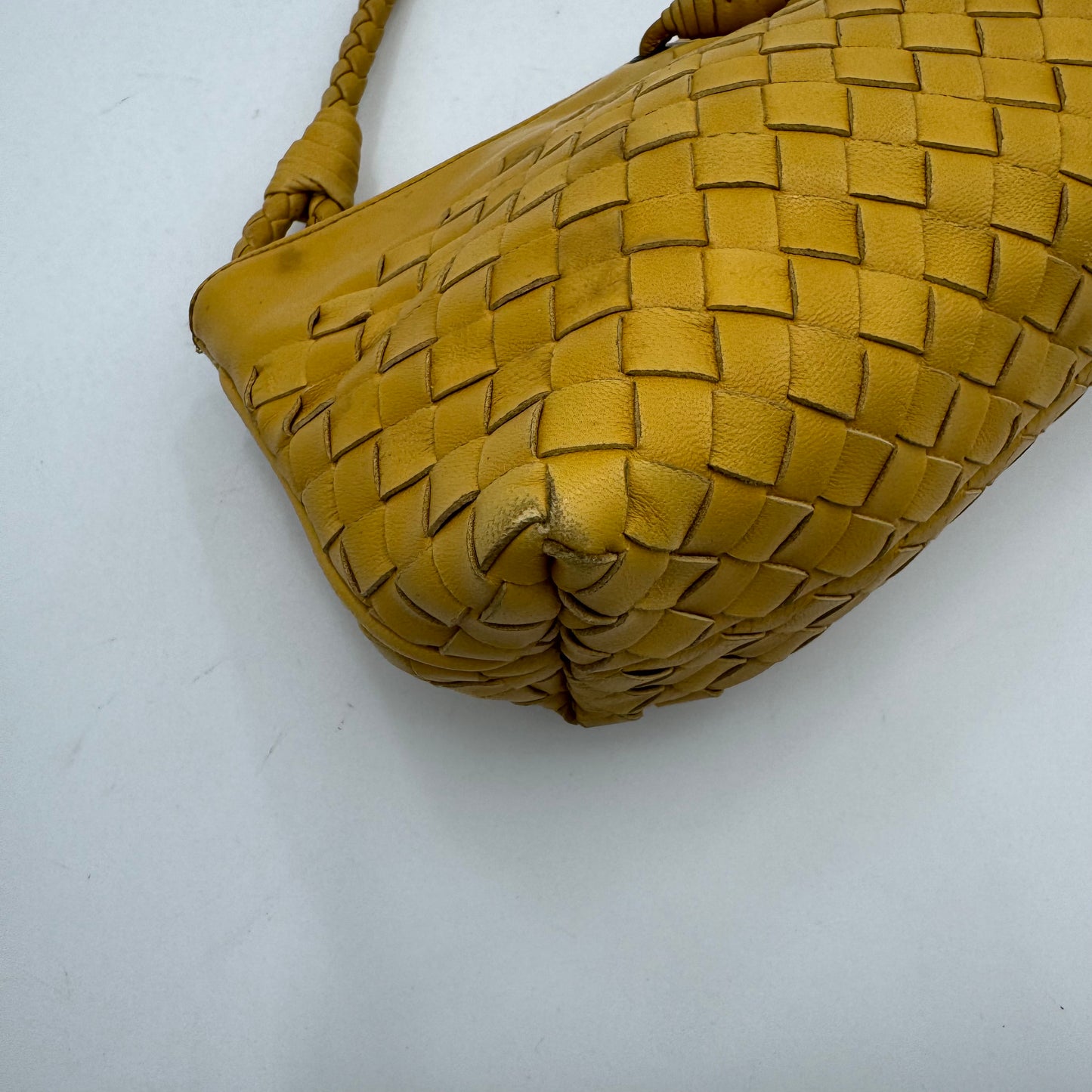 Bottega Veneta Yellow Intrecciato Pochette