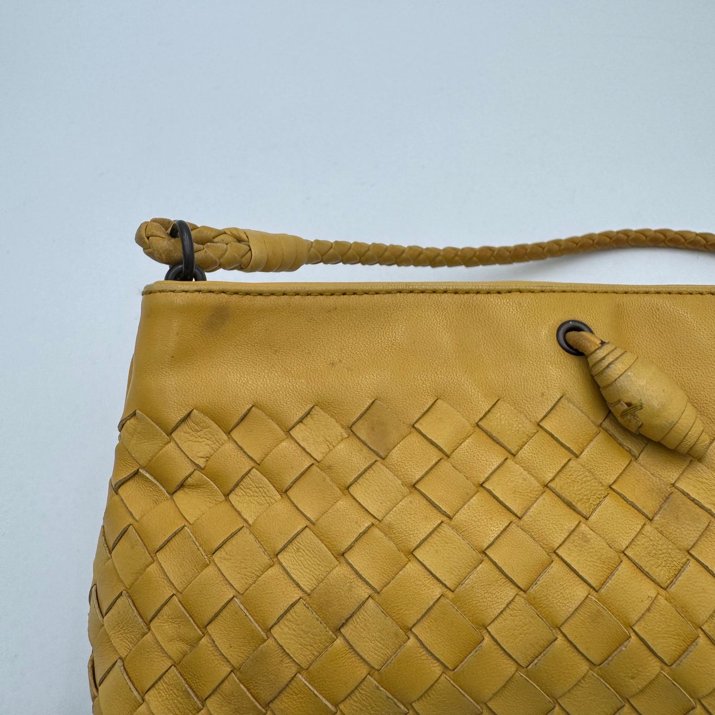 Bottega Veneta Yellow Intrecciato Pochette
