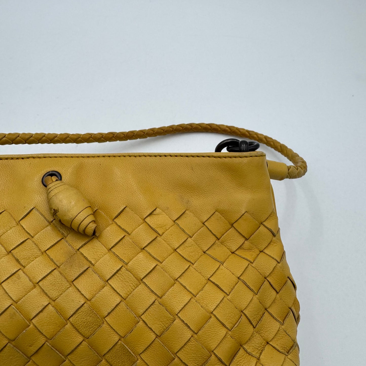 Bottega Veneta Yellow Intrecciato Pochette