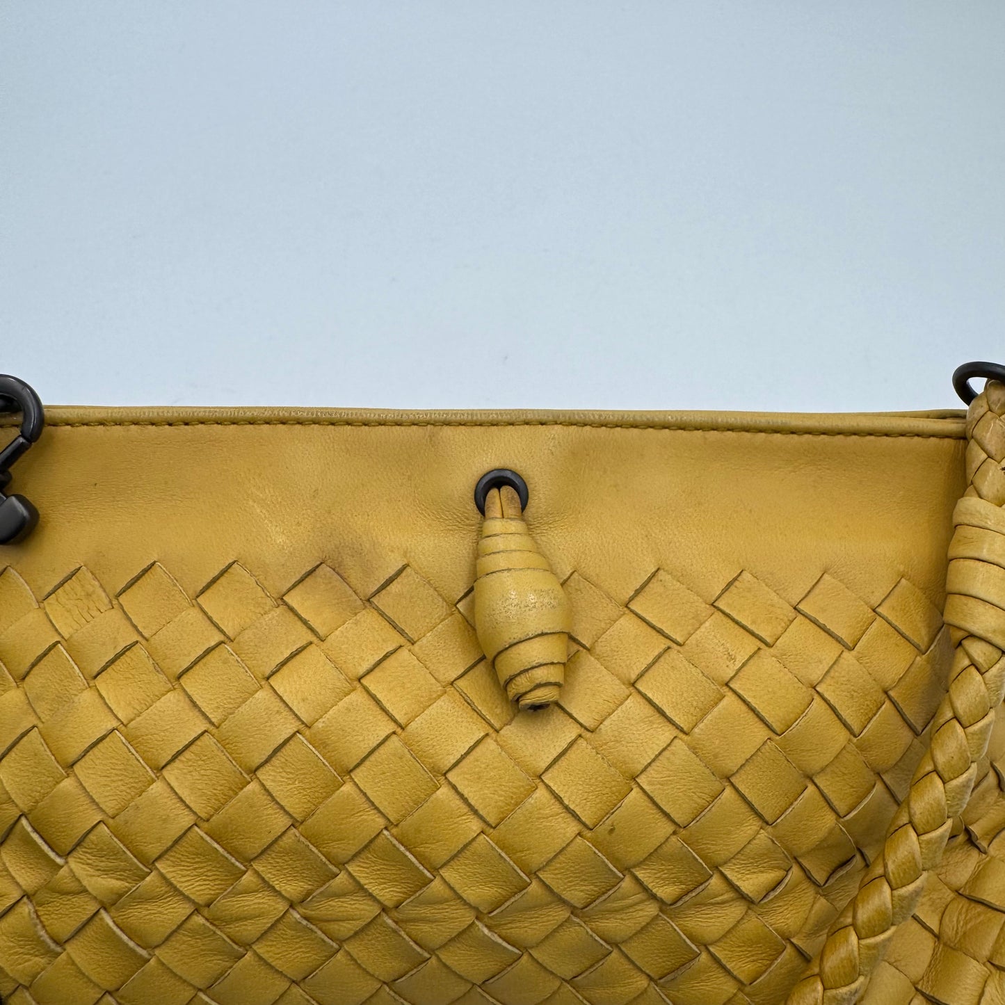 Bottega Veneta Yellow Intrecciato Pochette