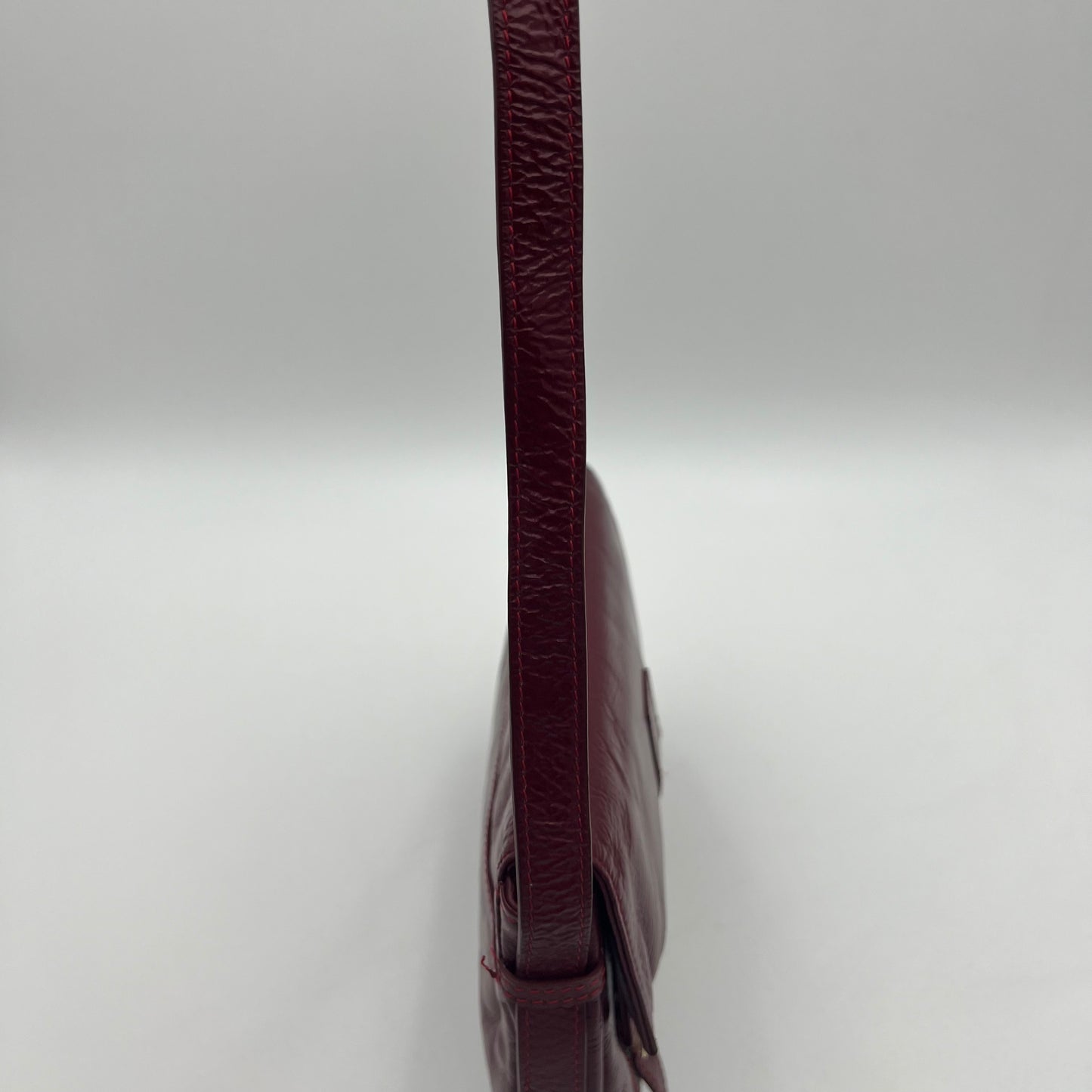 Fendi Burgundy Leather Sweety Sweet Baguette