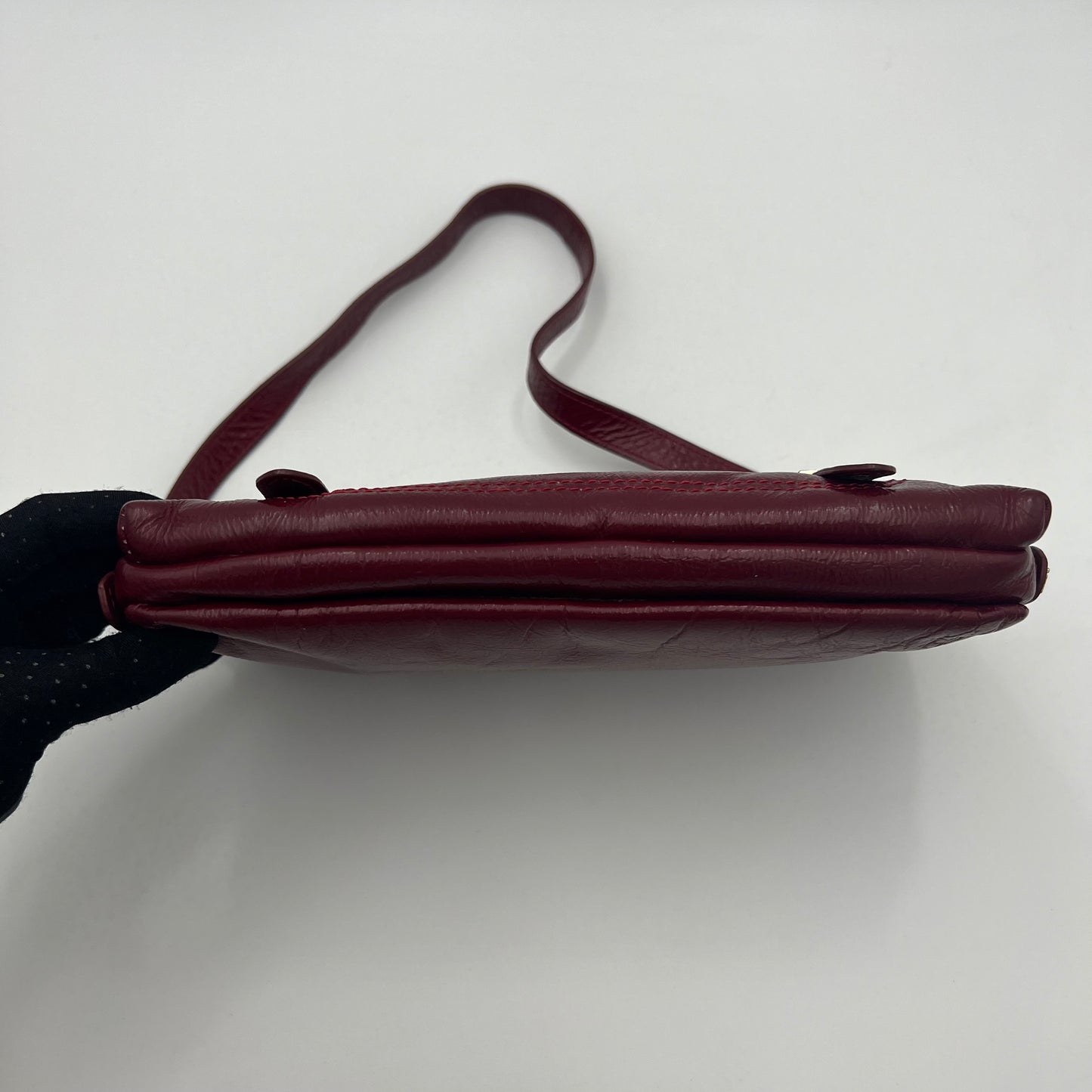 Fendi Burgundy Leather Sweety Sweet Baguette