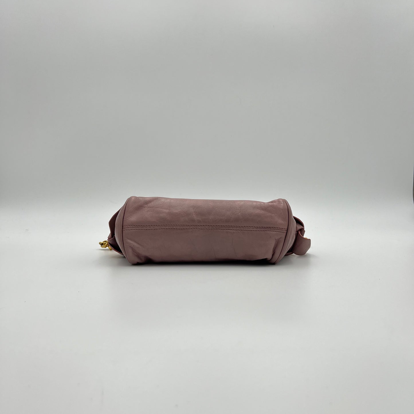 Miu Miu Old Rose Pink Vitello Shine Mini Handbag