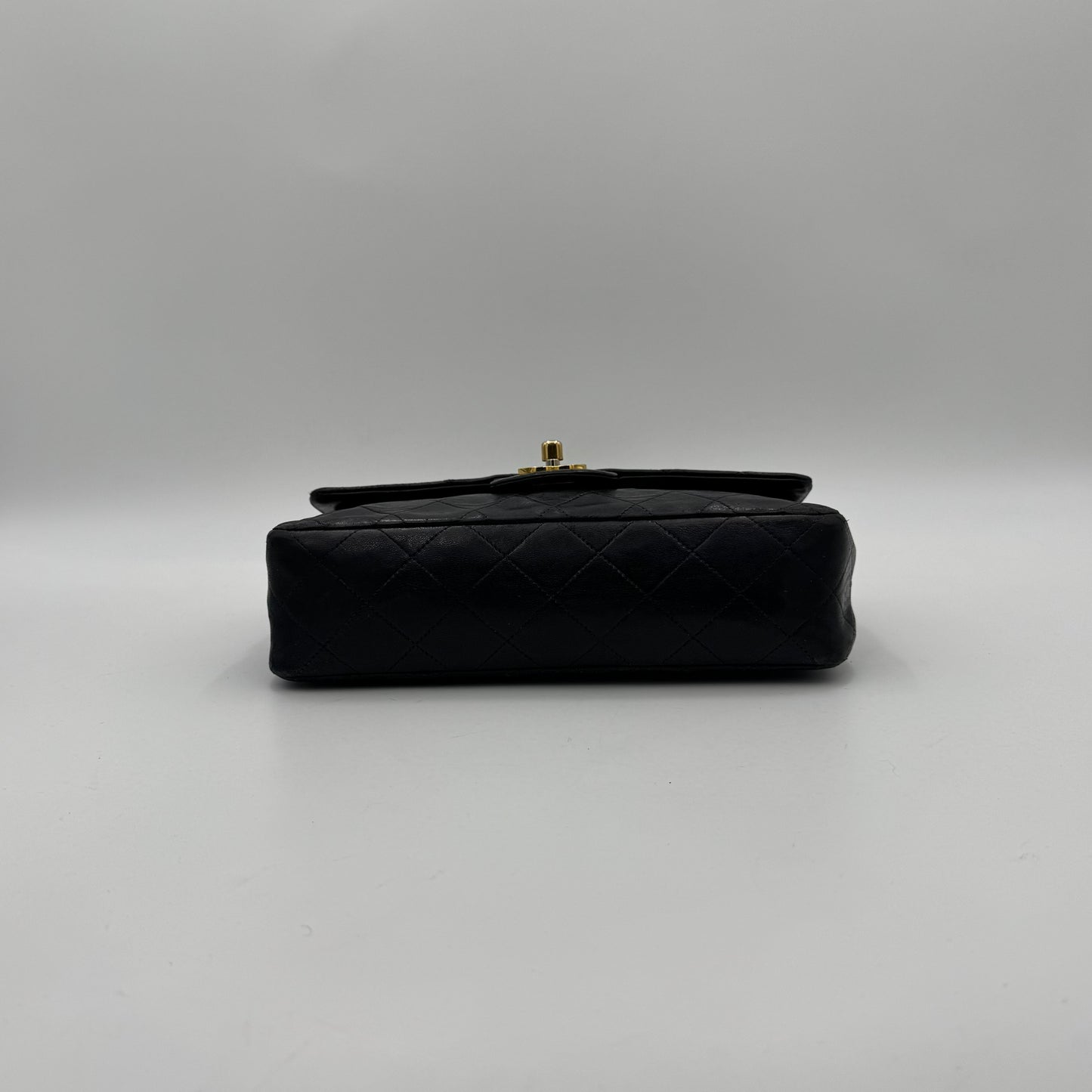 Chanel Black Lambskin Small Double Flap