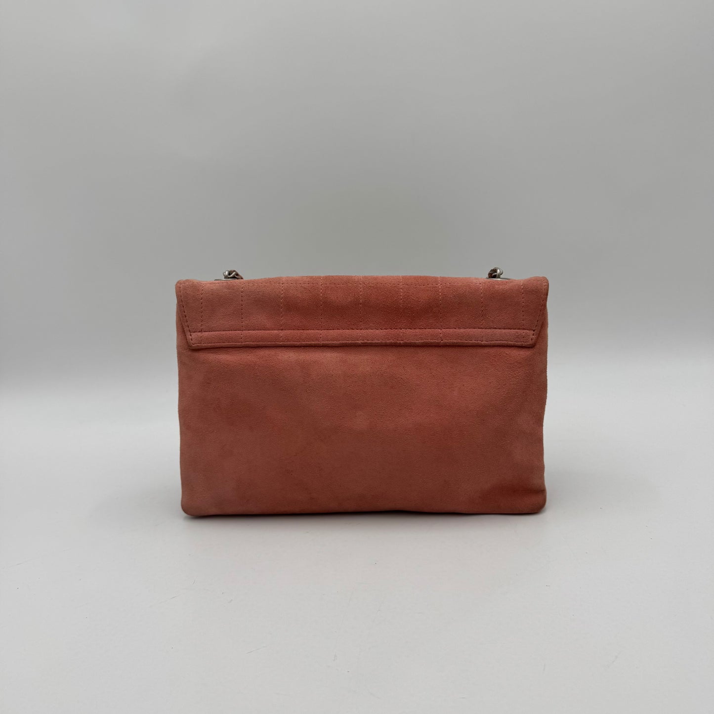 Chanel Pink Suede Choco Bar 2.55 Shoulder Bag Series 6