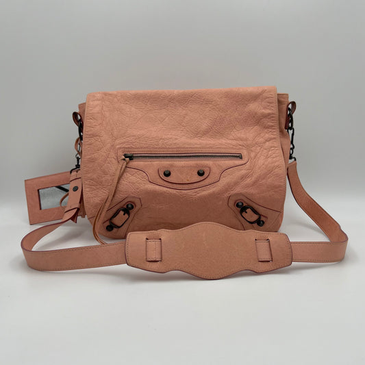 Balenciaga Rose Peche Leather Giant 12 First Handbag GHW