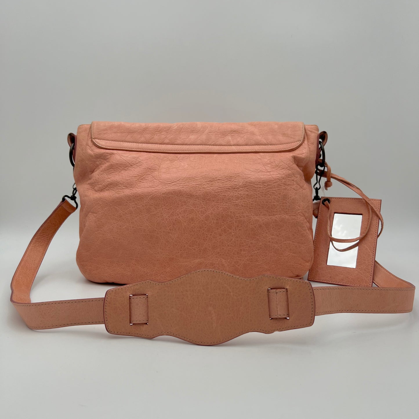 Balenciaga Rose Peche Leather Giant 12 First Handbag GHW