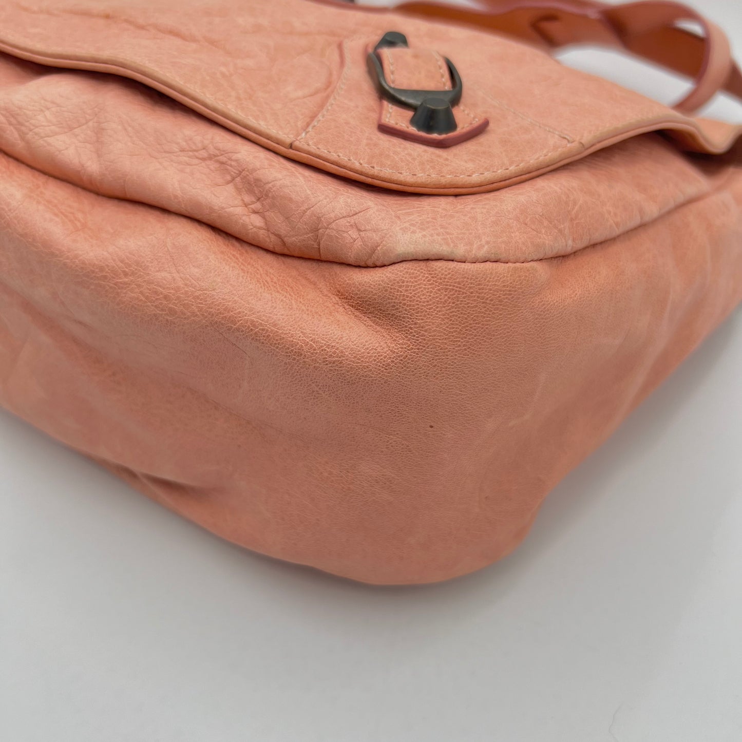 Balenciaga Rose Peche Leather Giant 12 First Handbag GHW