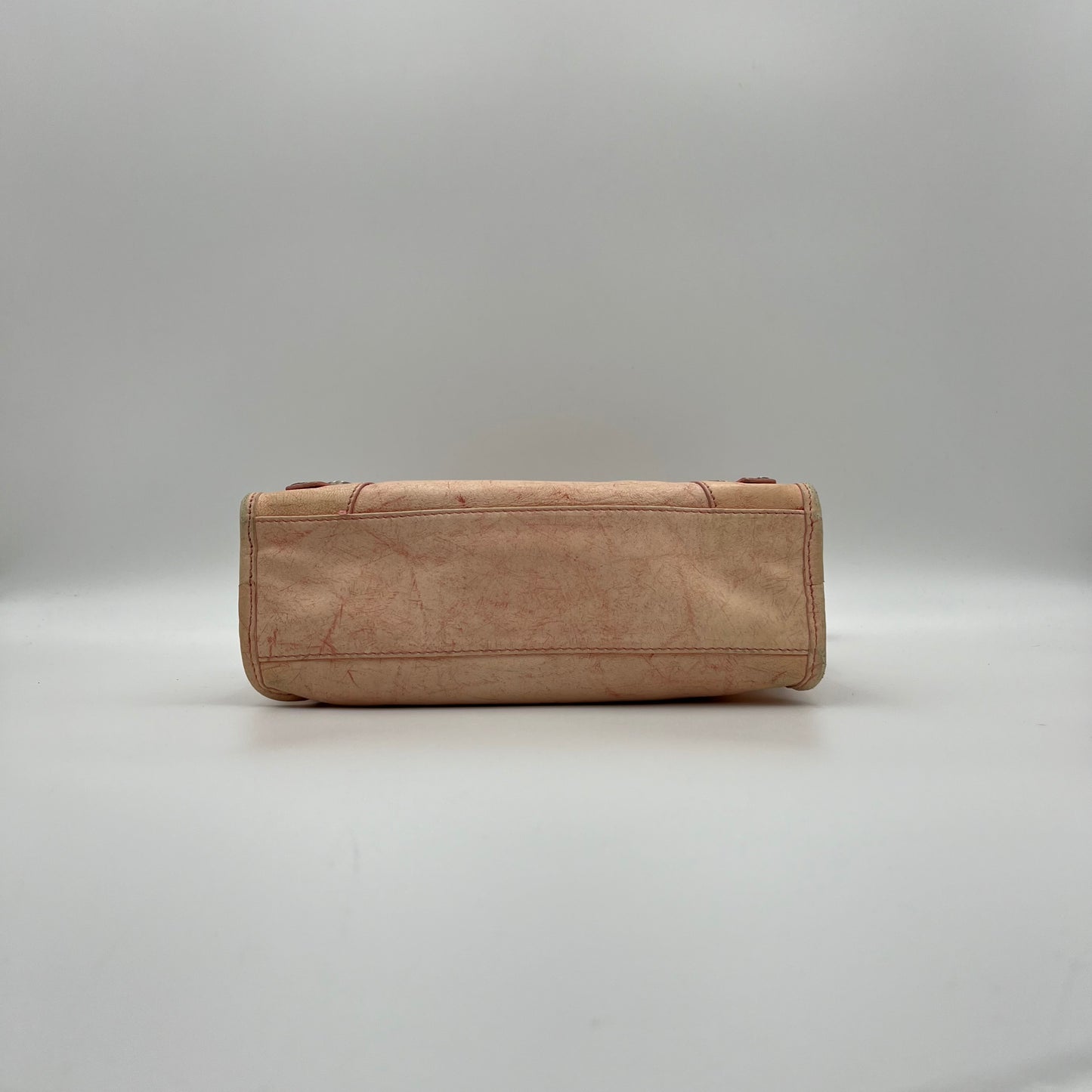 Balenciaga Soft Pink Marbled Leather Mini City