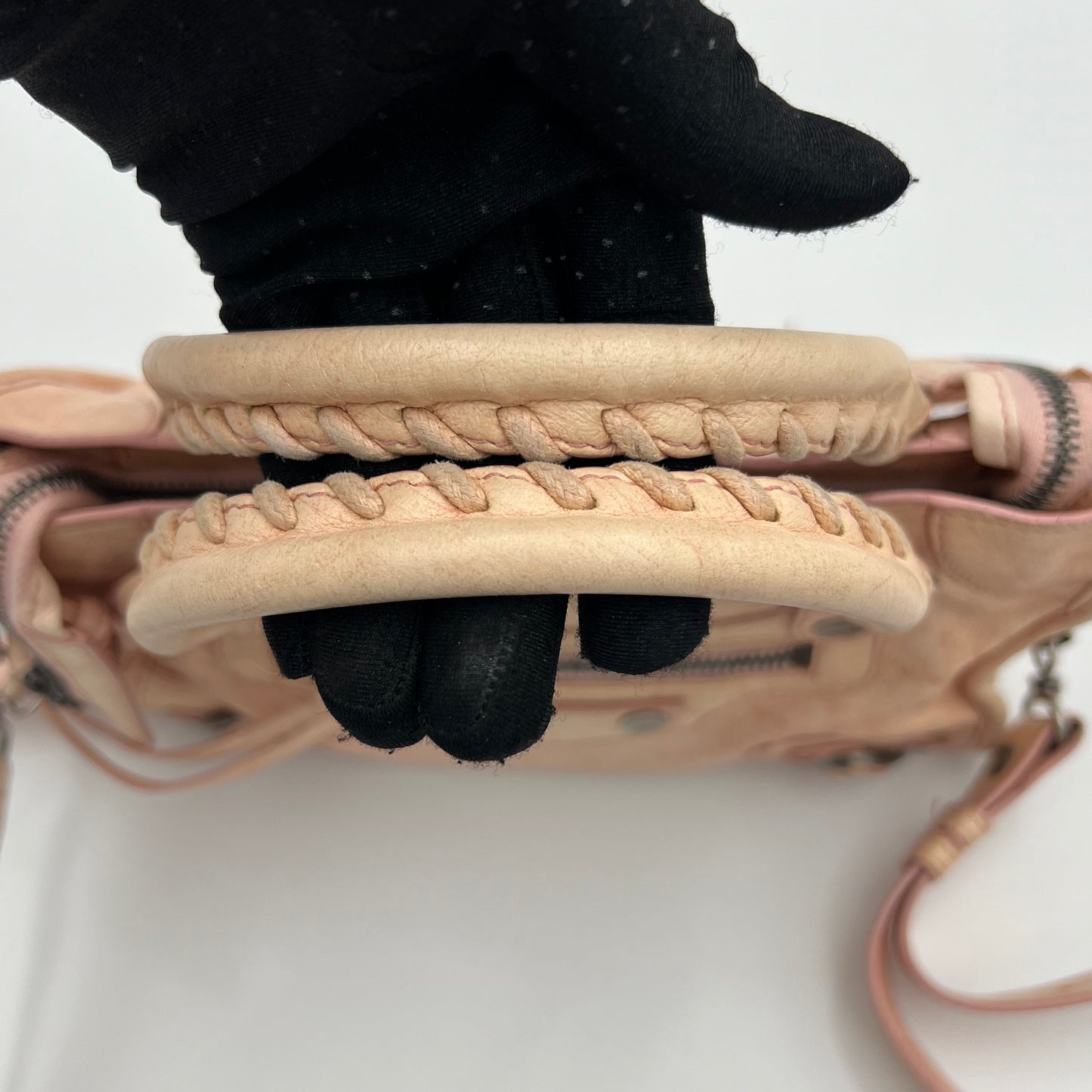 Balenciaga Soft Pink Marbled Leather Mini City