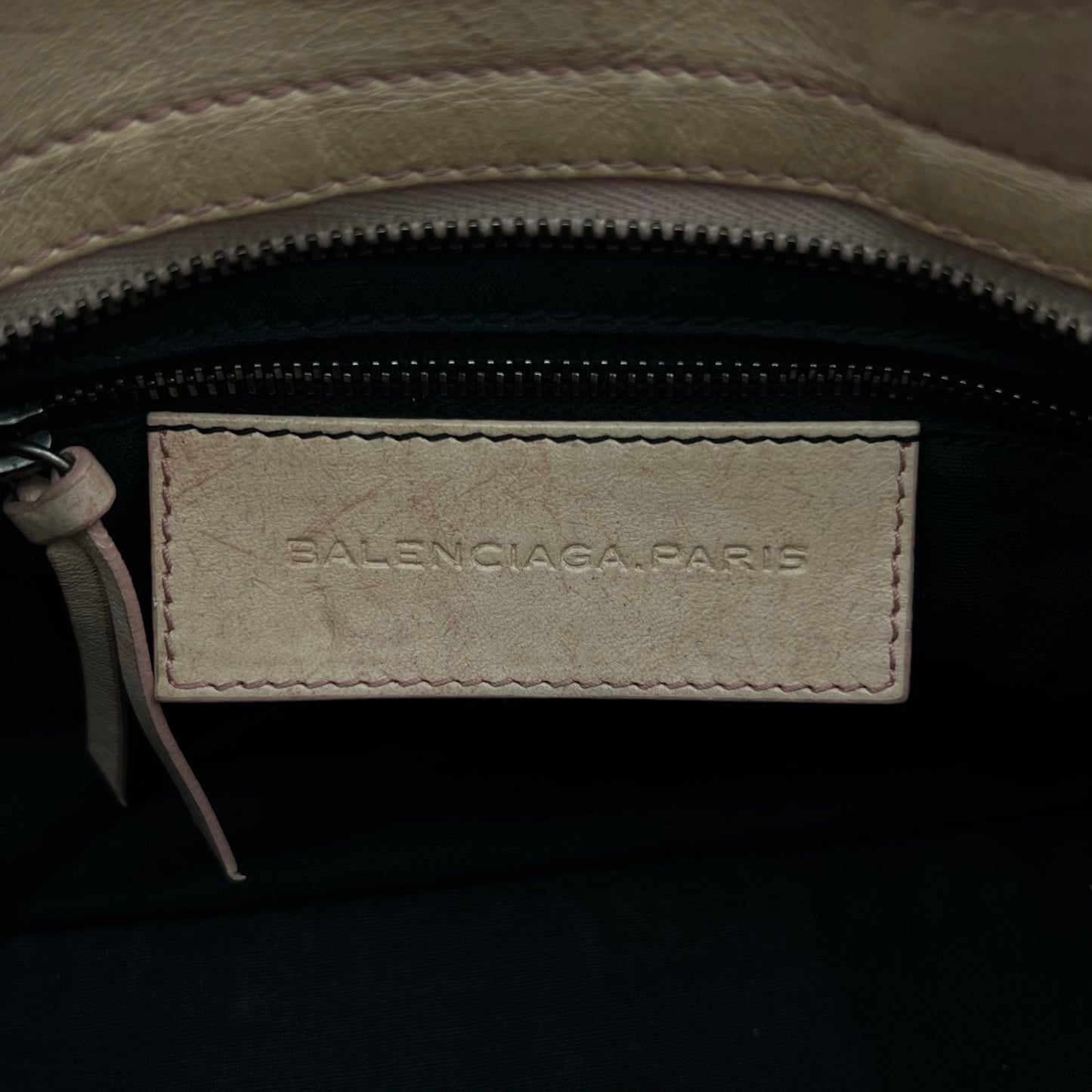 Balenciaga Soft Pink Marbled Leather Mini City