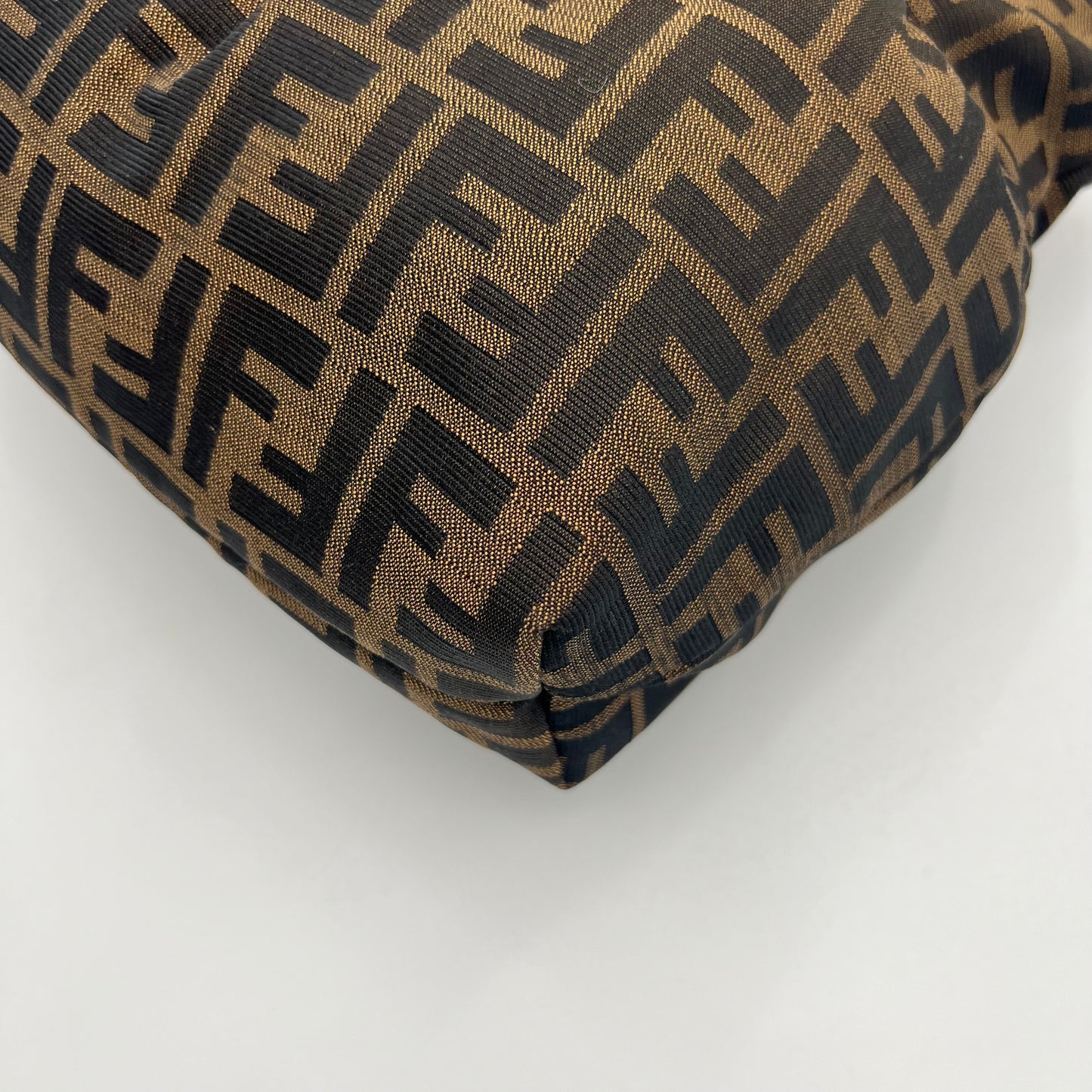 Fendi Tobacco Zucca Pink Leather Zip Chef Tote