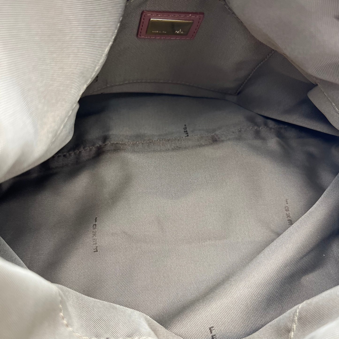 Fendi Tobacco Zucca Pink Leather Zip Chef Tote