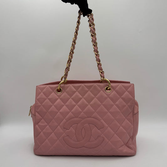 Chanel Pink Caviar Petite Timeless Shopping Tote PTT (Series 8)