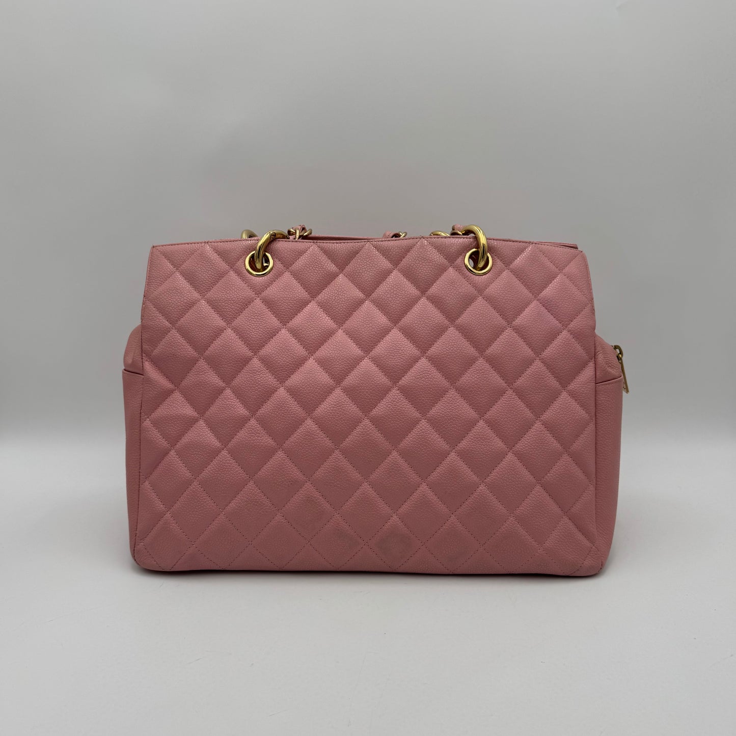 Chanel Pink Caviar Petite Timeless Shopping Tote PTT (Series 8)