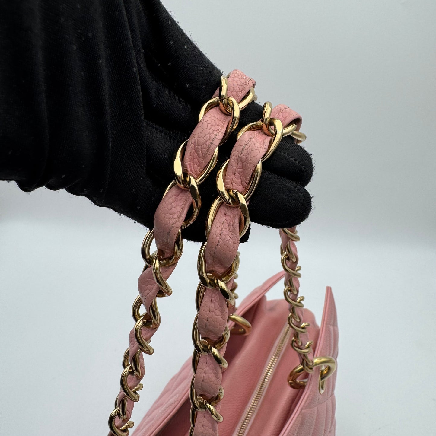 Chanel Pink Caviar Petite Timeless Shopping Tote PTT (Series 8)