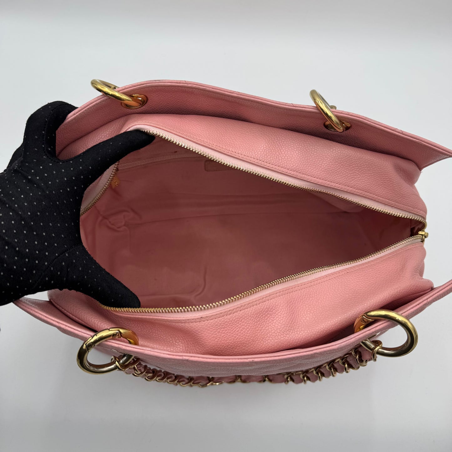 Chanel Pink Caviar Petite Timeless Shopping Tote PTT (Series 8)