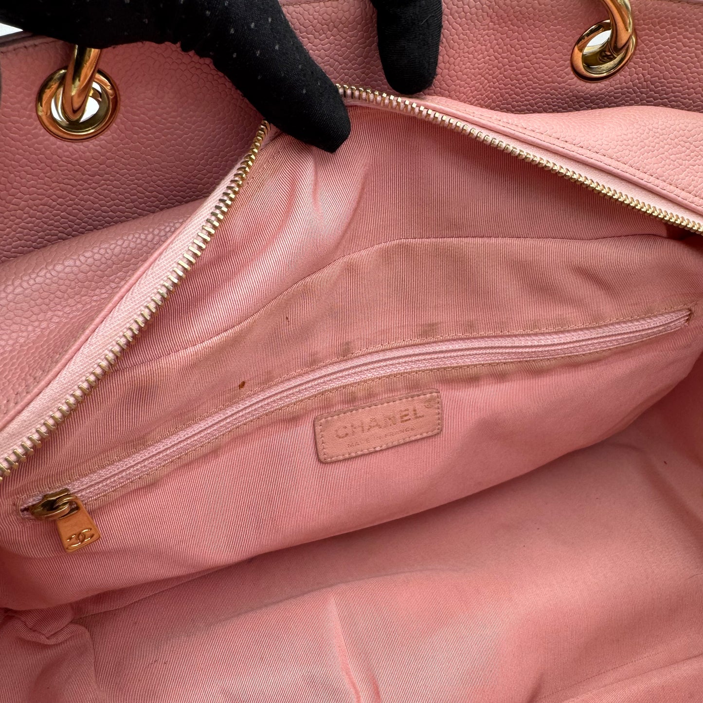 Chanel Pink Caviar Petite Timeless Shopping Tote PTT (Series 8)