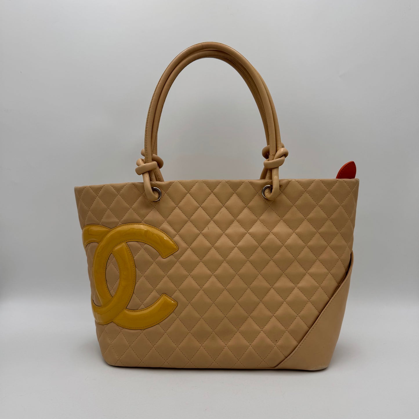 Chanel Beige Quilted Cambon Ligne Tote (Series 10)