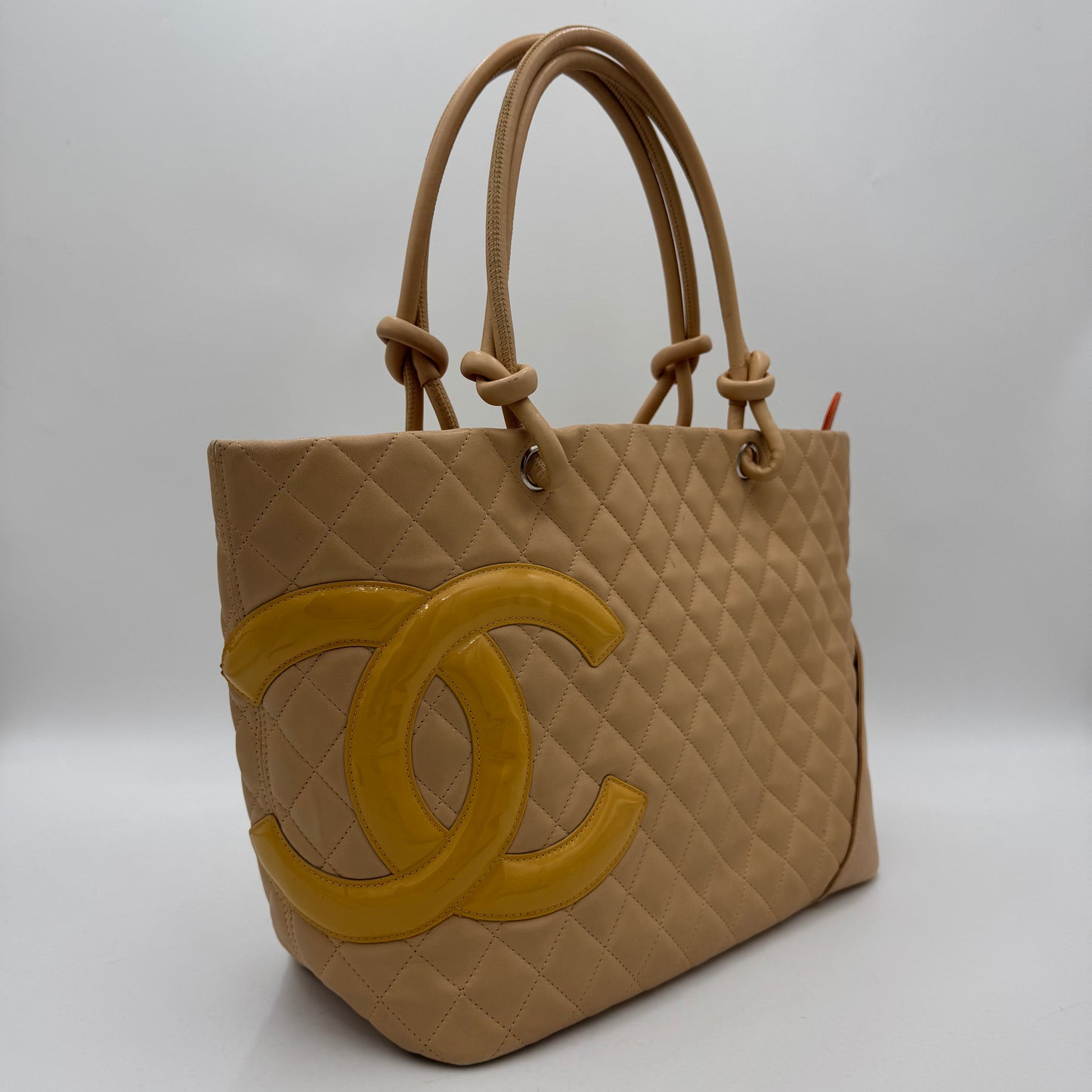Chanel Beige Quilted Cambon Ligne Tote (Series 10)